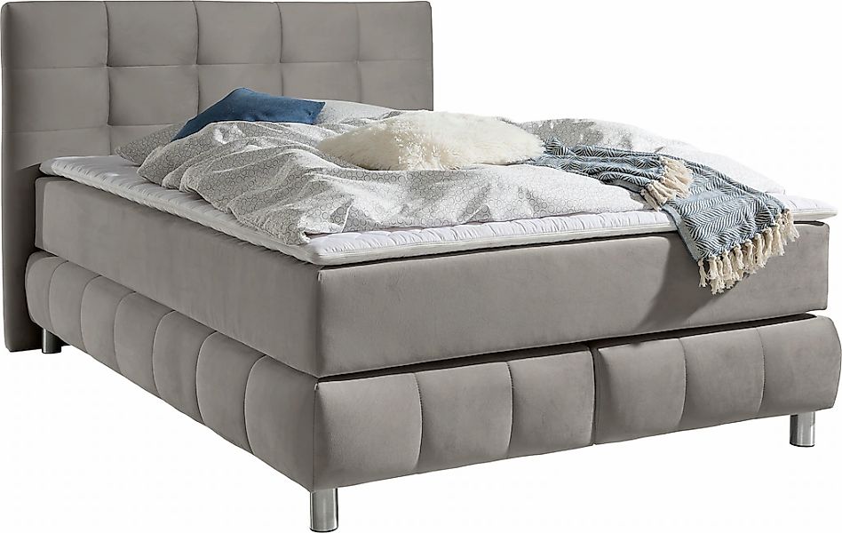 andas Boxspringbett "Salo" incl. Topper, 6 Breiten, 2 Härtegrade, TFK auch günstig online kaufen