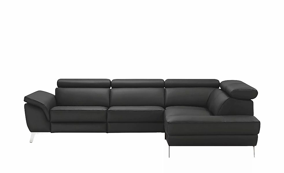 uno Ecksofa Leder  Dallas ¦ schwarz ¦ Maße (cm): B: 283 H: 74 T: 228.0 Pols günstig online kaufen