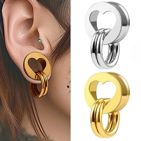 Taffstyle Plug Flesh Tunnel Herz Ohr günstig online kaufen