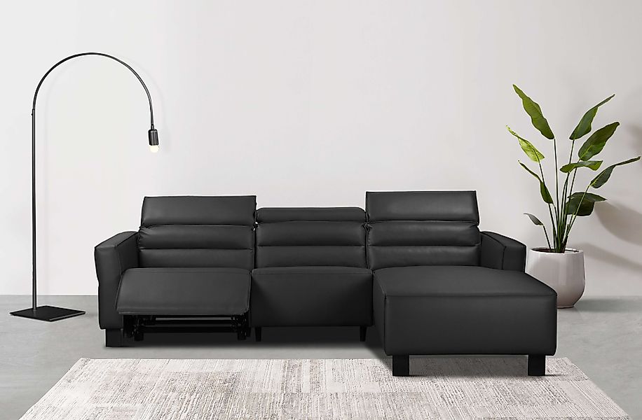 Home affaire Ecksofa »Carpari, L-Form, 263 cm, manuelle o. elektrische Rela günstig online kaufen