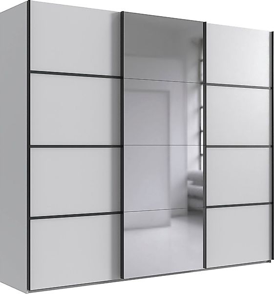 Wimex Schwebetürenschrank »Jork Kleiderschrank mit Spiegel, schwarze Metall günstig online kaufen