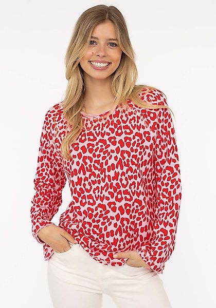 Zwillingsherz Sweater "Leo allover" mit animalischem günstig online kaufen