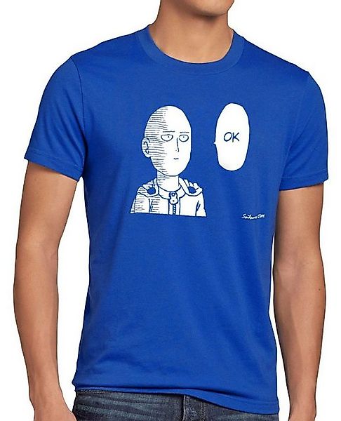 style3 T-Shirt Saitama Ok anime manga one punch man faust superheld wanpanm günstig online kaufen