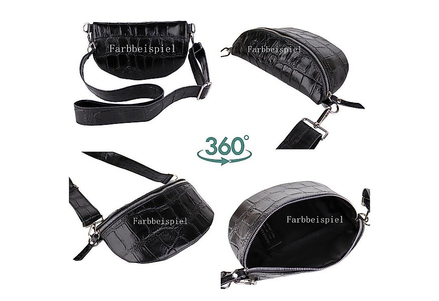 MIRROSI Bauchtasche UNISEX, Echtleder, Leder, Made in Italy, Umhängetasche, günstig online kaufen