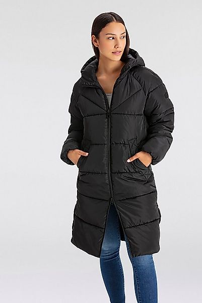 ONLY Steppmantel ONLAMAND – Langer Puffercoat mit 2-Wege-Reißverschluss läs günstig online kaufen
