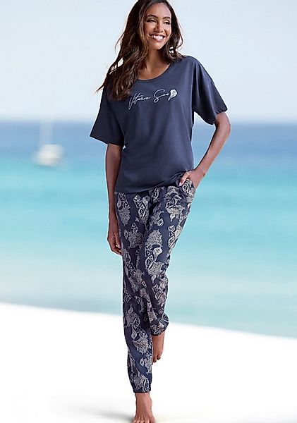 Vivance Dreams Pyjama (Set, 2 tlg., 2-teilig) Allover-Druck günstig online kaufen