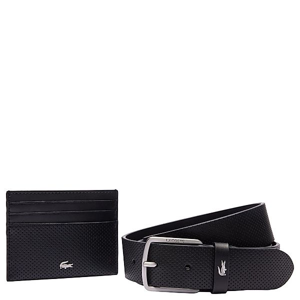 Lacoste Ledergürtel Accessoire Geschenkset - Kreditkartenetui günstig online kaufen