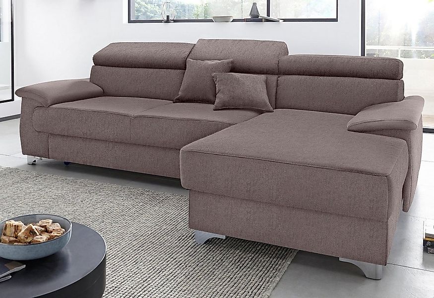 DOMO collection Ecksofa Mira, inklusive Kopfteilverstellung für mehr Wohlfü günstig online kaufen