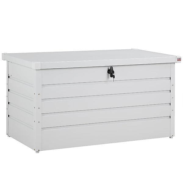 Gartenbox Metall 385L Hellgrau wasserdichte abschließbar günstig online kaufen
