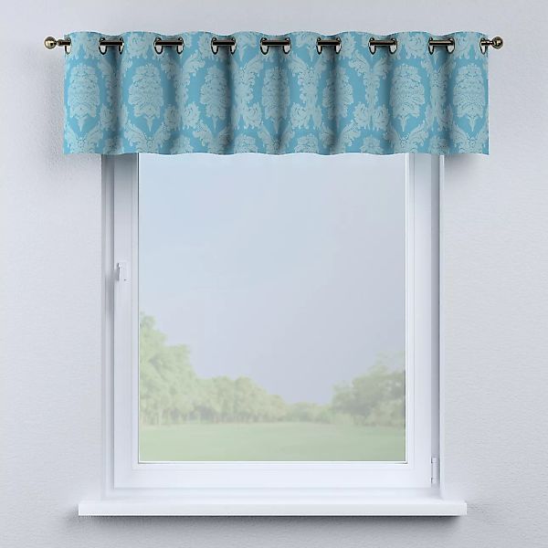 Kurzgardine mit Ösen, blau, 130 x 40 cm, Damasco (613-67) günstig online kaufen