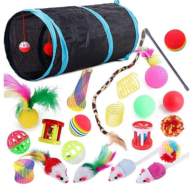 Ledander Tier-Beschäftigungsspielzeug 21/22 STÜCKE Katzenspielzeug Set mit günstig online kaufen