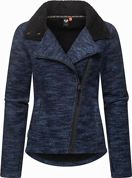 Ragwear Strickfleecejacke Saskie Melange Grob gestrickte Damen-Jacke mit Te günstig online kaufen