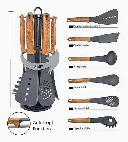 Cheffinger Kochbesteckhalter Küchenhelfer Kochbesteckhalter 7-tlg. Cheffing günstig online kaufen