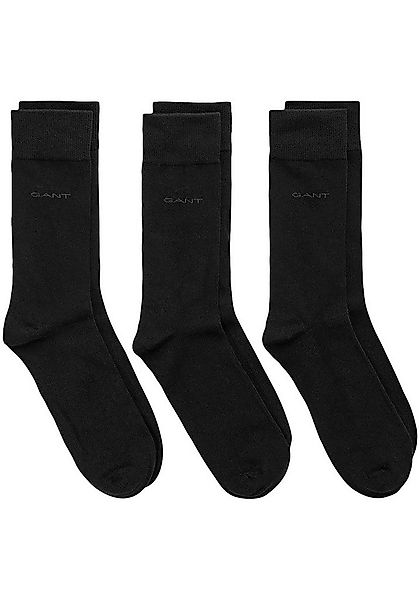 Gant Basicsocken SOFT COTTON SOCKS 3-PACK (Packung, 3-Paar, 3) mit Logodruc günstig online kaufen