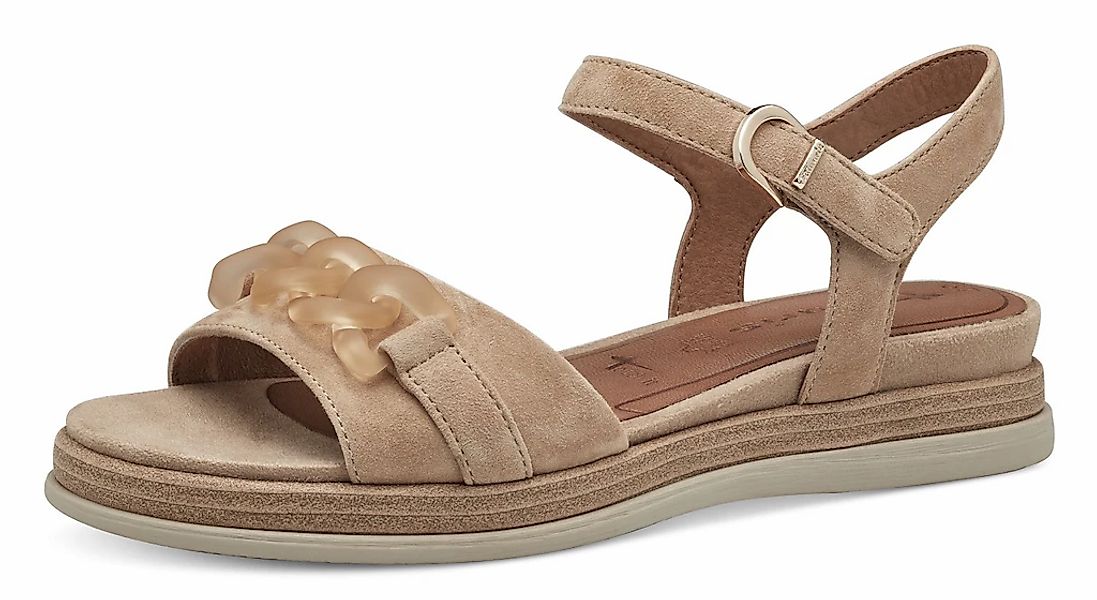 Tamaris Keilsandalette, Sommerschuh, Riemchensandale mit mattierter Zierket günstig online kaufen