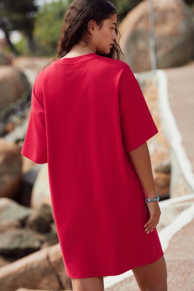 Next Minikleid Relaxed Fit Rundhals-Minikleid mit günstig online kaufen