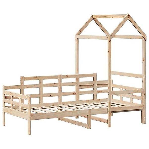 vidaXL Bett Tagesbett mit Dach 80x200 cm Massivholz Kiefer günstig online kaufen
