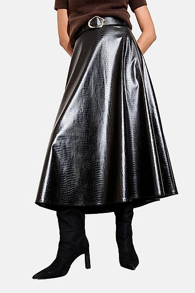 Friends Like These Midirock Friends Like These Midi-Rock mit Kunstledergürt günstig online kaufen