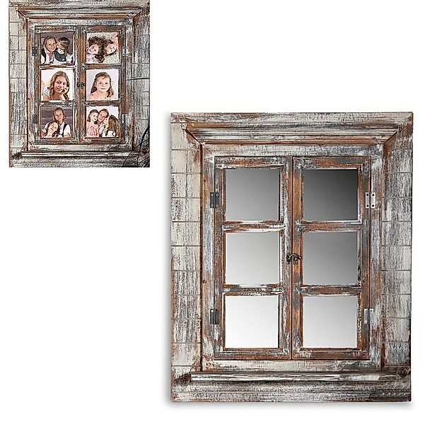 Melko Wandspiegel Dekospiegel Fensterladen Garderobenspiegel mit Bilderrahm günstig online kaufen