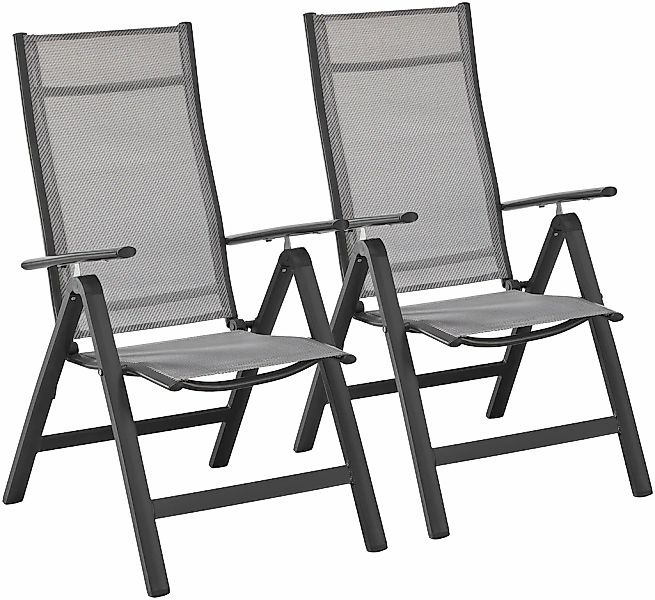 MERXX Gartenstuhl "Amalfi, TOPSELLER" (Set) 2 Stk. 2er Set, Alu/beschichtet günstig online kaufen