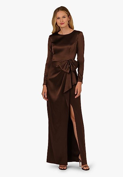 Adrianna Papell Abendkleid Stretch Satin Ruffle Gown Elegantes und schickes günstig online kaufen