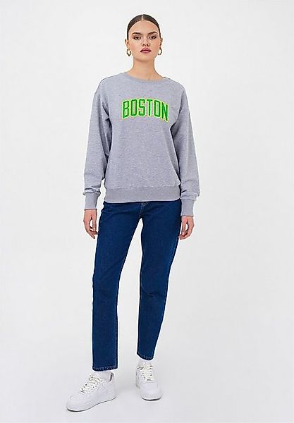 freshlions Sweatshirt Boston mit coolem Schriftzug günstig online kaufen