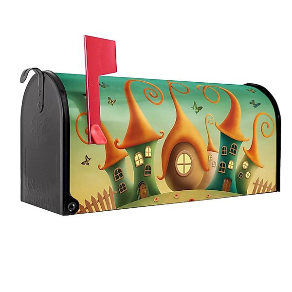 Banjado Amerikanischer Briefkasten Schwarz 48x22x16cm US Mailbox Letterbox günstig online kaufen