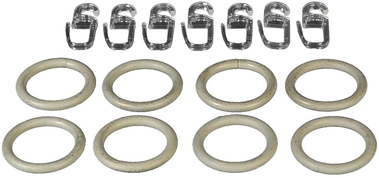 Liedeco Gardinenring, Gardinenstangen, (Set, 8-St., mit günstig online kaufen