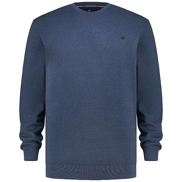 Lerros Feinstrickpullover aus Baumwolle Farbe blau Größe: 4XL günstig online kaufen