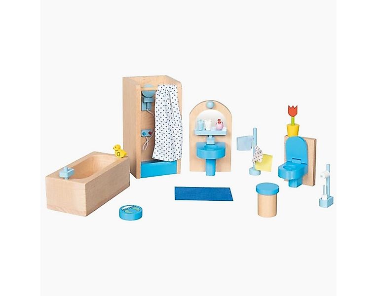goki Puppenhausmöbel Badezimmer (Spar Packung, 17tlg., set), Moderne Puppen günstig online kaufen