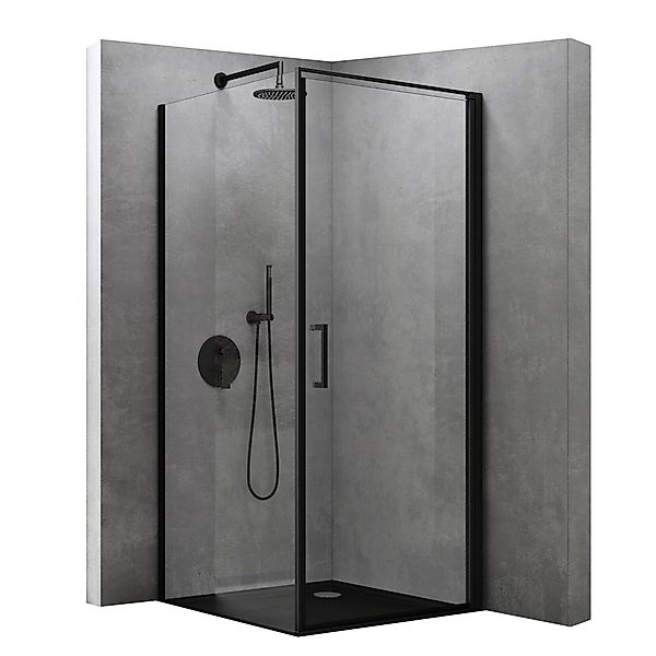 doporro Eckdusche Duschkabine ESG-Sicherheitsglas Nano-Beschichtung H:195cm günstig online kaufen