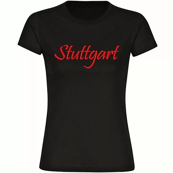 multifanshop T-Shirt Damen Stuttgart - Schriftzug - Frauen günstig online kaufen