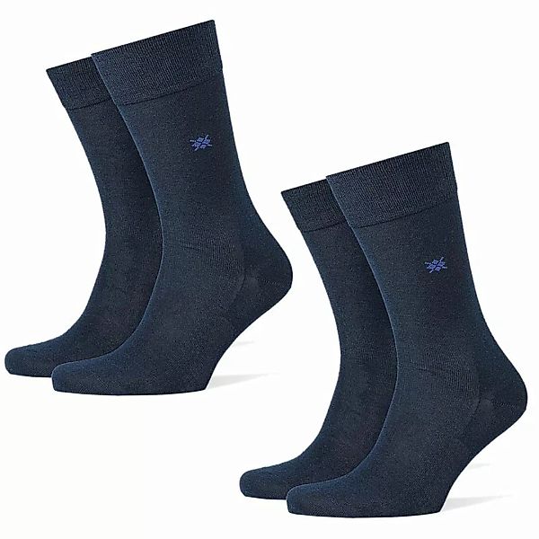 Burlington 2 Paar Herren Socken Dublin Kurzstrumpf Onesize 40-46 - Marinebl günstig online kaufen