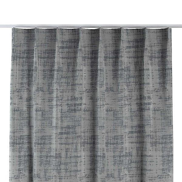 Vorhang mit flämischen 1-er Falten, grau, Velvet (704-32) günstig online kaufen