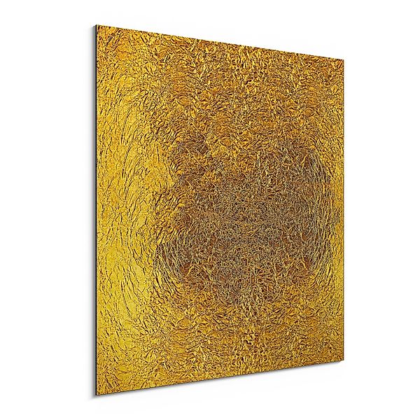 DEQORI Metallbild 'Relief in Goldoptik', Alu günstig online kaufen