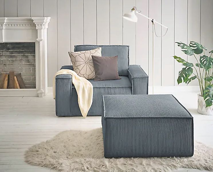 Home affaire Sessel »SHERWOOD«, Loveseat und Hocker im Set, passend zur Pol günstig online kaufen