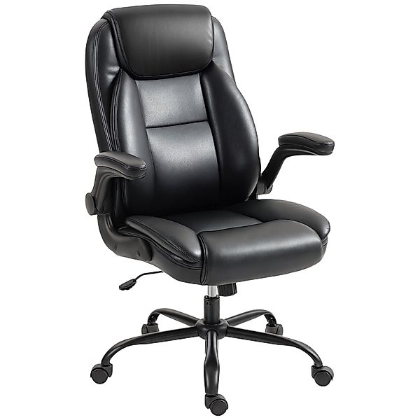 HOMCOM Bürostuhl mit klappbaren Armlehnen, ergonomischer Bürostuhl, höhenve günstig online kaufen