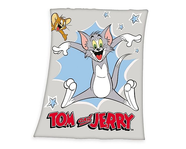 Kinderdecke Kinderdecke 130x170cm Tom & Jerry bunt bedruckt, Herding, Beque günstig online kaufen