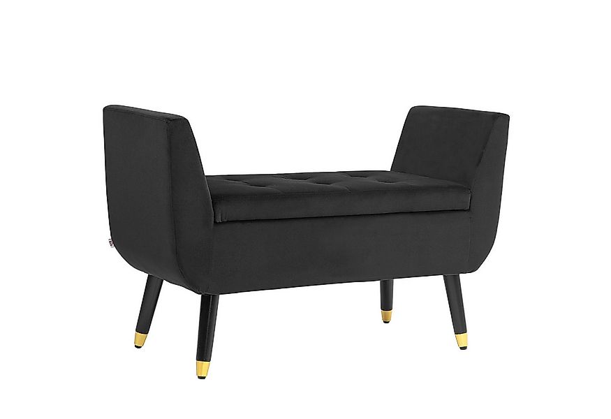 HOMCOM Sitzbank mit Stauraum Armlehnen, Samtartiges Polyester (Truhenbank, günstig online kaufen