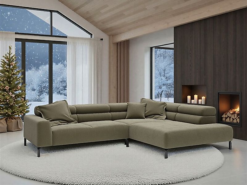 PLACES OF STYLE Ecksofa »Antonelli, L-Form, inkl. Kopfteilverstellung, Brei günstig online kaufen