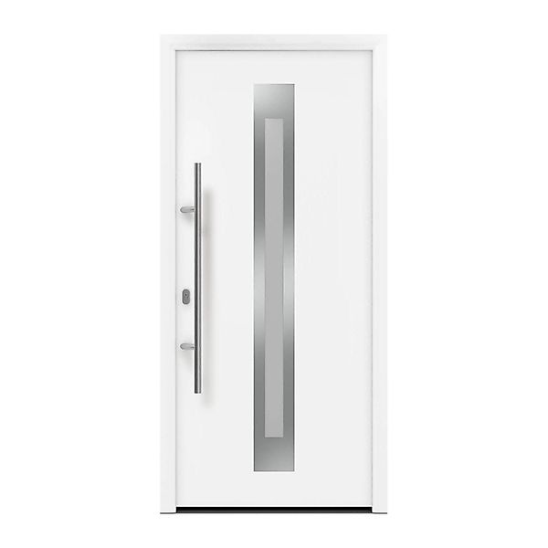 EcoStar Haustür Isopro IP 770S Verkehrsweiß 110 cm x 210 cm DIN L günstig online kaufen