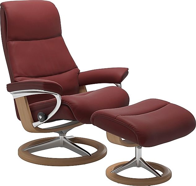 Stressless Relaxsessel "View", (Set, Relaxsessel mit Hocker), mit Signature günstig online kaufen