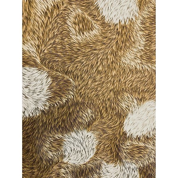 PROFHOME 822305 Exklusive Luxus Tapete Felloptik Bronze Creme-Weiß khaki-Gr günstig online kaufen
