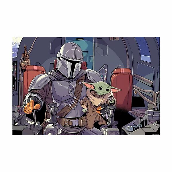 Komar Poster Mandalorian The Child Cockpit Disney B/L: ca. 70x50 cm günstig online kaufen