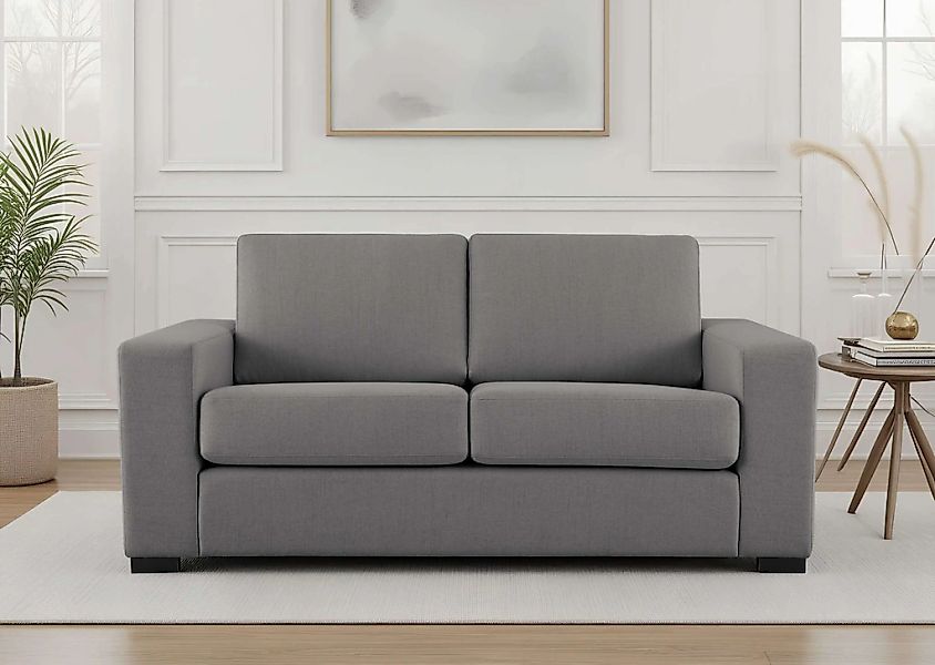 Home affaire 2-Sitzer "Branwell", Breite 175 cm, Struktur fein, mit Wellenu günstig online kaufen