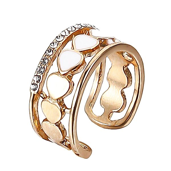 KARMA Fingerring Damenring Gold Edelstahl mit günstig online kaufen