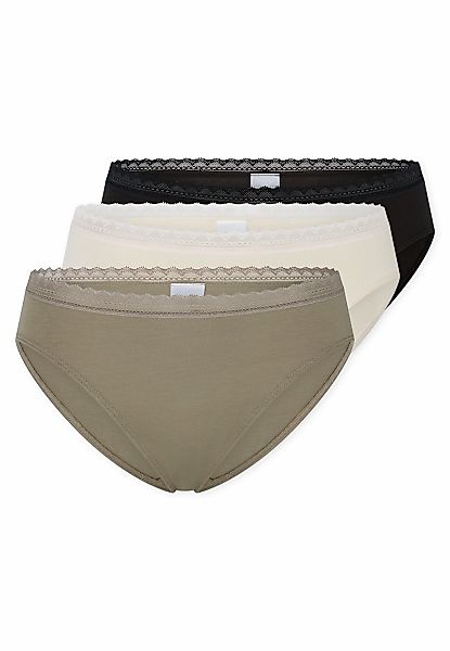 Schiesser Rioslip "Modern Multipacks" 3er Pack, Spitzenbänder, Baumwollmisc günstig online kaufen