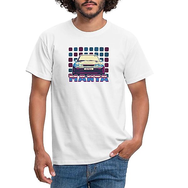 Spreadshirt T-Shirt Opel Manta Frontsicht Cooles günstig online kaufen