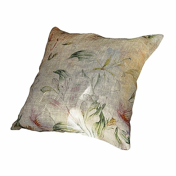 Mirabeau Kissenhülle Kissenhülle Florevin grün/rosa, (1 günstig online kaufen