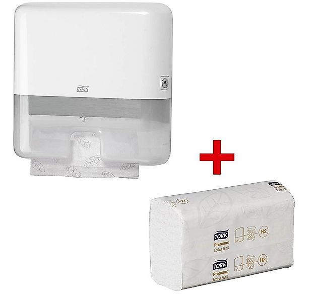 TORK Papiertuchspender 1 Handtuchspender Xpress® H2 Mini weiß + Papierhandt günstig online kaufen